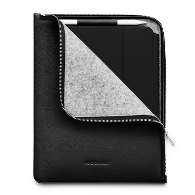 Woolnut Leather Folio iPad Pro 12,9 inch&nbsp;hoesje Zwart