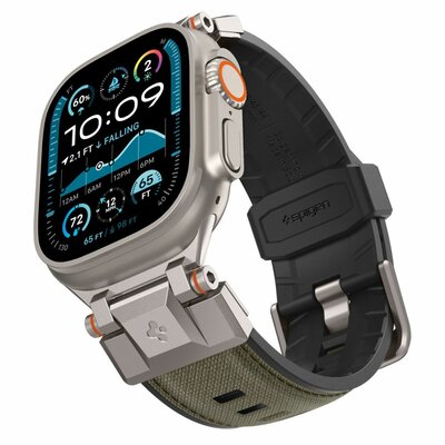 Spigen DuraPro Armor Apple Watch 49 / &nbsp;46 / 45 / 44 &nbsp;mm bandje groen