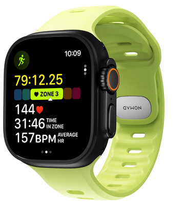 Nomad Tempo FKM Apple Watch Ultra 49 mm bandje lumen