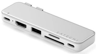 Satechi USB-C Snap MacBook Neo Hub Silber