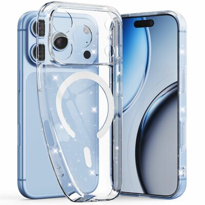 TechProtection Flex MagSafe iPhone 18 Pro Max hoesje glitter