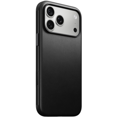 Nomad Modern Leather iPhone 18 Pro hoesje zwart