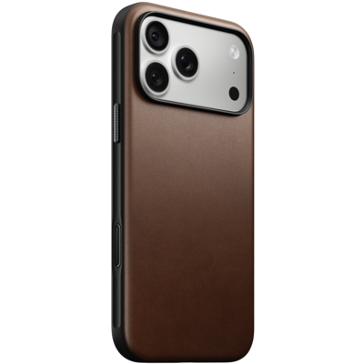 Nomad Modern Leather iPhone 18 Pro hoesje bruin