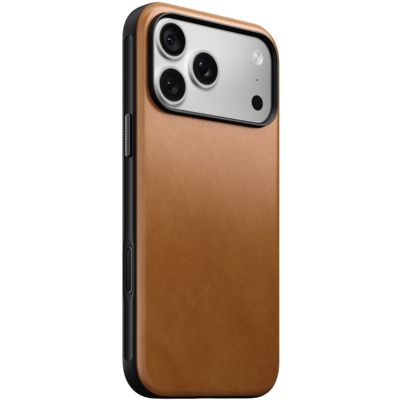 Nomad Modern Leather iPhone 18 Pro hoesje tan