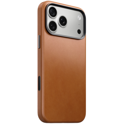 Nomad Traditional Leather Horween iPhone 18 Pro hoesje saddle bruin
