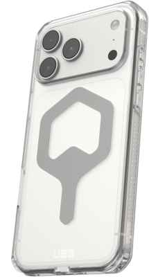 UAG Plyo MagSafe iPhone 18 Pro hoesje ice zilver