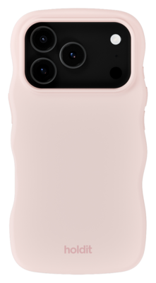 Holdit Wavy Silicone iPhone 18 Pro hoesje roze