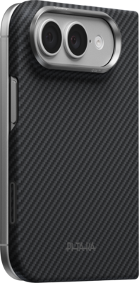 PITAKA Edge iPhone Duo Back Cover hoesje zwart