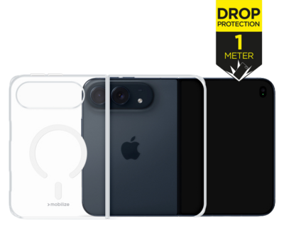 Mobilize Naked Protection MagSafe iPhone Duo hoesje doorzichtig