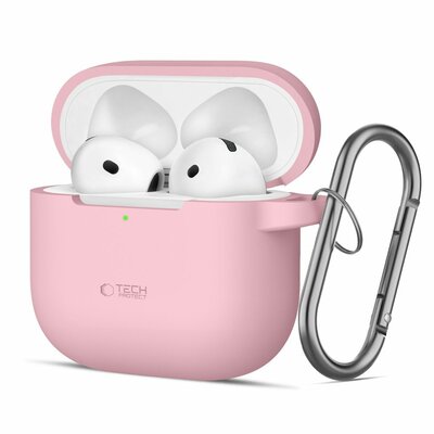TechProtection siliconen&nbsp;AirPods 5 / AirPods 4 hoesje roze