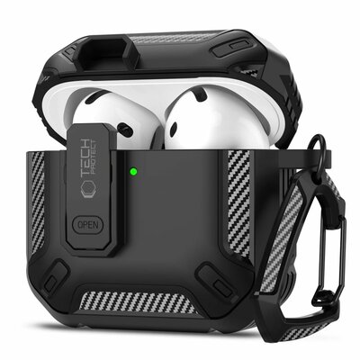 TechProtection Slim&nbsp;AirPods 5 / AirPods 4 hoesje carbon