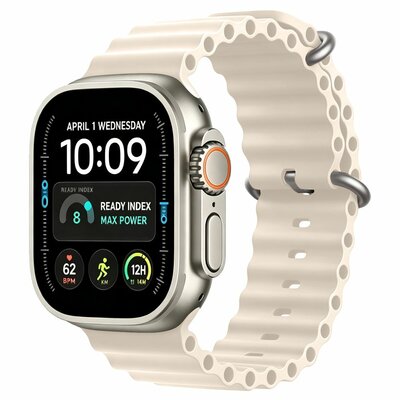 TechProtection Oceaan Apple Watch Ultra 49 / 46 / 45 / 44 mm bandje beige