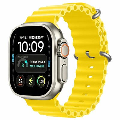 TechProtection Oceaan Apple Watch Ultra 49 / 46 / 45 / 44 mm bandje geel