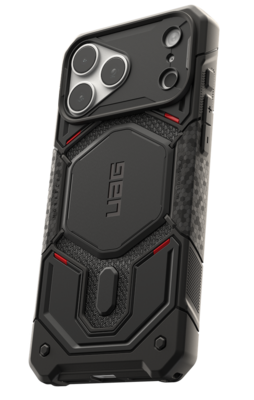 UAG Monarch Pro MagSafe iPhone 18 Pro hoesje kevlar zwart