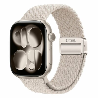 TechProtection Nylon Plus Apple Watch 49 / 46 / 45 / 44 mm bandje beige