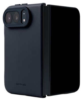 DECODED Leather Case iPhone Duo hoesje navy
