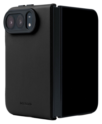 DECODED Leather Case iPhone Duo hoesje zwart