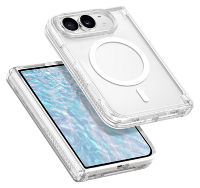 LAUT Fizz Crystal MagSafe iPhone Duo hoesje transparant