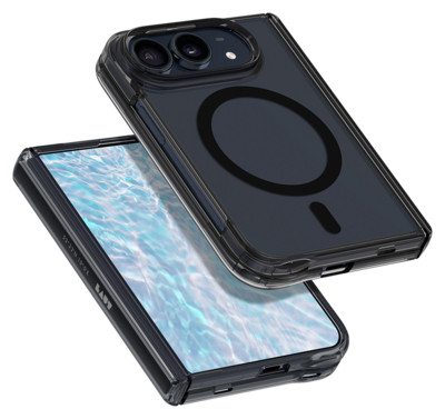 LAUT Crystal Fluro MagSafe iPhone Duo hoesje midnight