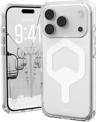 UAG Plyo MagSafe iPhone 17 Pro hoesje doorzichtig wit