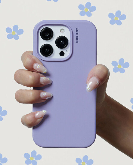 Nudient Base Case iPhone 14 Pro Max hoesje paars