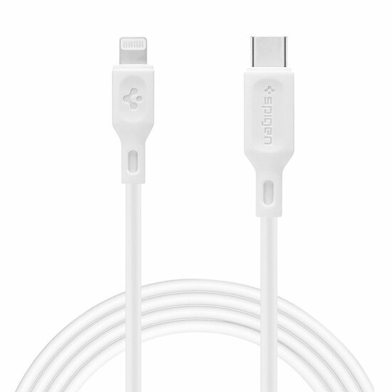Spigen MFI Lightning naar USB-C kabel 1 meter Wit