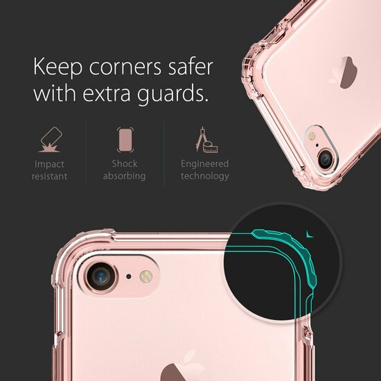 Spigen Crystal Shell iPhone 7 hoesje Rose Gold