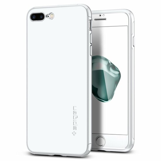 Spigen Thin Fit 360 iPhone 7 Plus hoes Wit