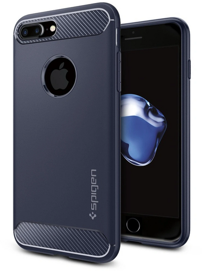 Spigen Rugged Armor iPhone 8 Plus / iPhone 7 Plus hoesje Blauw