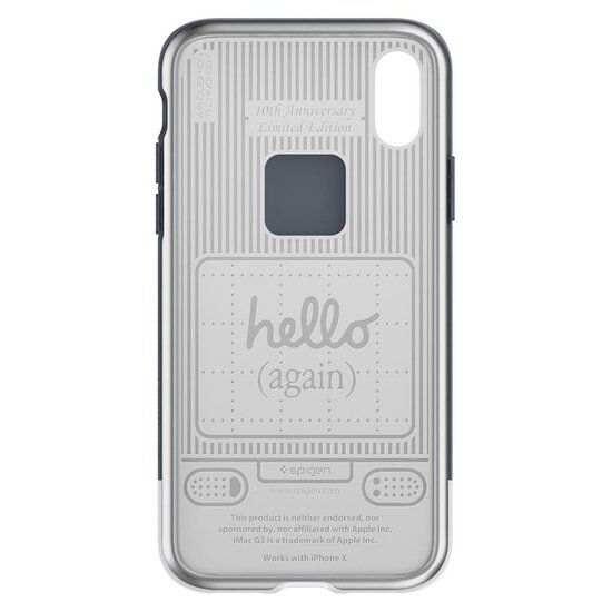 Spigen Classic C1 iPhone X hoesje Grijs