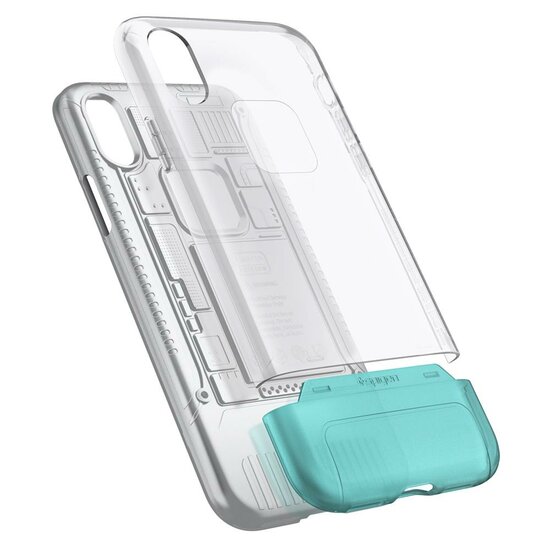 Spigen Classic C1 iPhone X hoesje Snow Wit