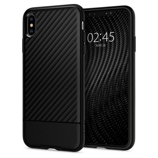 Spigen Core Armor iPhone XS Max hoesje Zwart