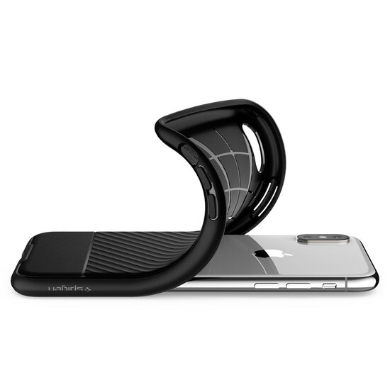 Spigen Core Armor iPhone XS Max hoesje Zwart