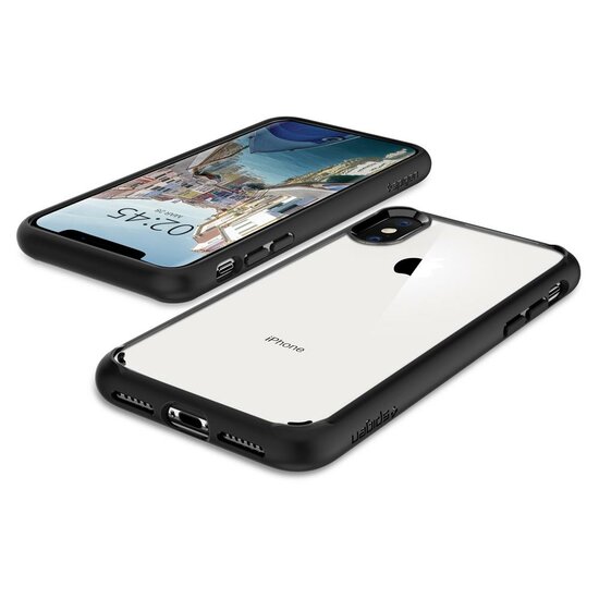Spigen Rugged Armor iPhone XS Max hoesje Zwart
