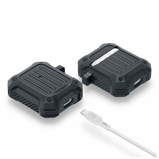 Spigen Tough Armor AirPods hoesje Grijs