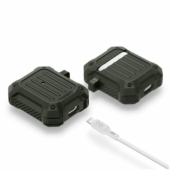 Spigen Tough Armor AirPods hoesje Groen