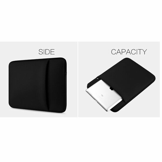 TechProtection Neoprene&nbsp;MacBook 13 inch sleeve zwart