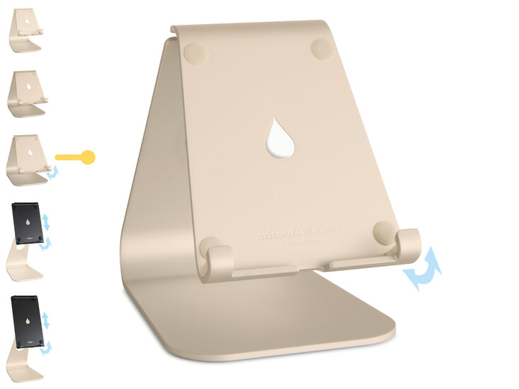 RainDesign mStand tablet Plus standaard Goud