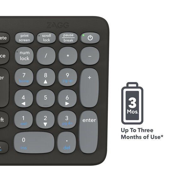 ZAGG Bluetooth compact toetsenbord zwart
