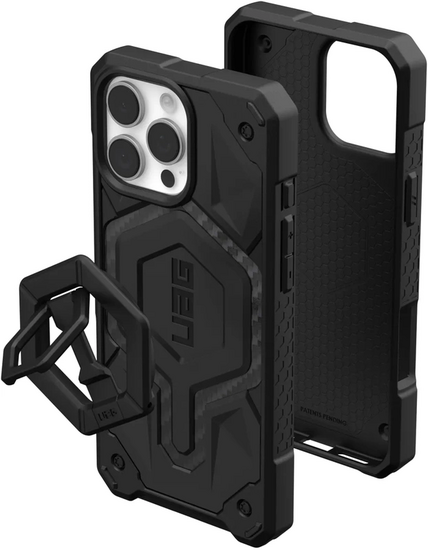 UAG Monarch Pro iPhone 16 Pro Max hoesje carbon bundel met ringstand