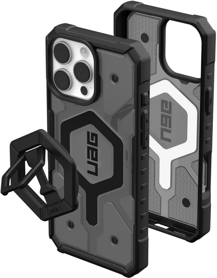 UAG Pathfinder MagSafe iPhone 16 Pro Max hoesje ash bundel met ringstand