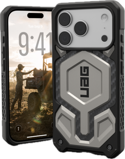 UAG Monarch Pro iPhone 17 Pro Max hoesje titanium