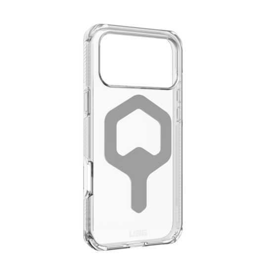 UAG Plyo MagSafe iPhone 17 Pro hoesje doorzichtig zilver