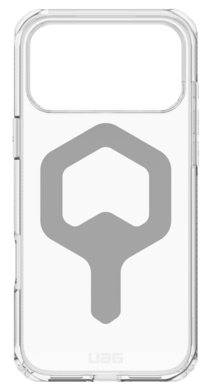 UAG Plyo MagSafe iPhone 17 Pro Max hoesje doorzichtig zilver