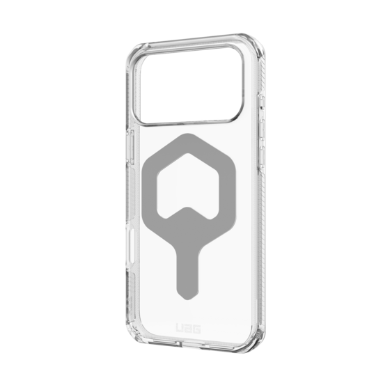 UAG Plyo MagSafe iPhone 17 Pro Max hoesje doorzichtig zilver
