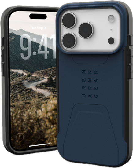 UAG Civilian MagSafe iPhone 17 Pro hoesje blauw