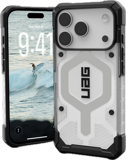 UAG Pathfinder MagSafe iPhone 17 Pro Max hoesje doorzichtig zilver