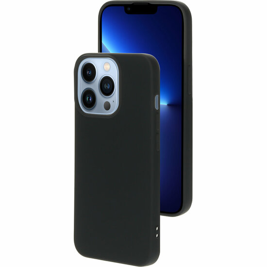 Mobiparts Silicone iPhone 13 Pro hoesje Zwart