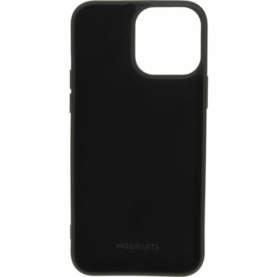Mobiparts Silicone iPhone 13 Pro Max hoesje Zwart
