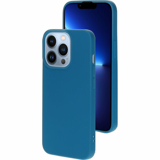 Mobiparts Silicone iPhone 13 Pro hoesje Blauw